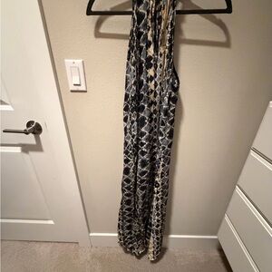 ZARA Printed Halter Maxi Dress